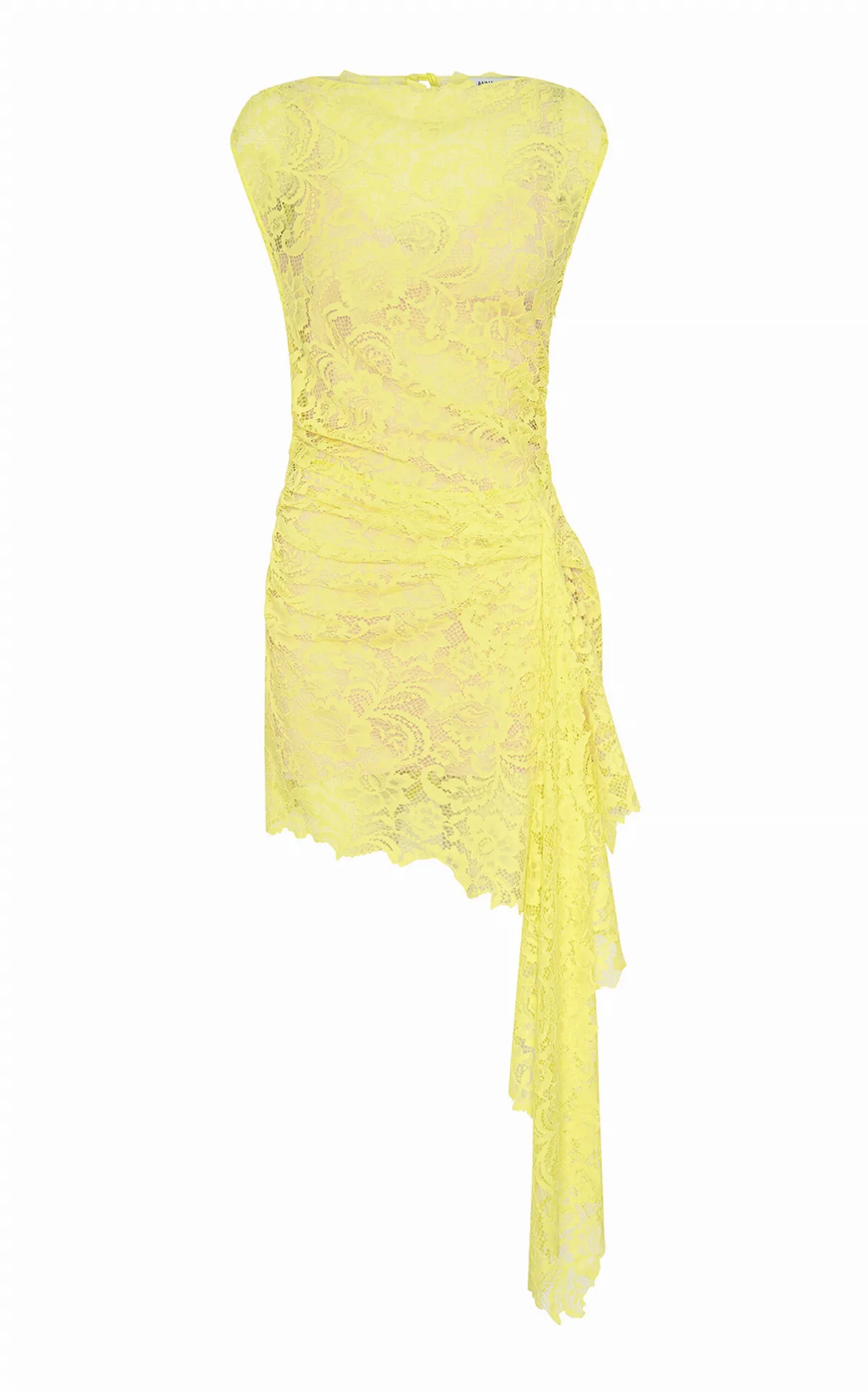Indi Ruched Lace Mini Dress