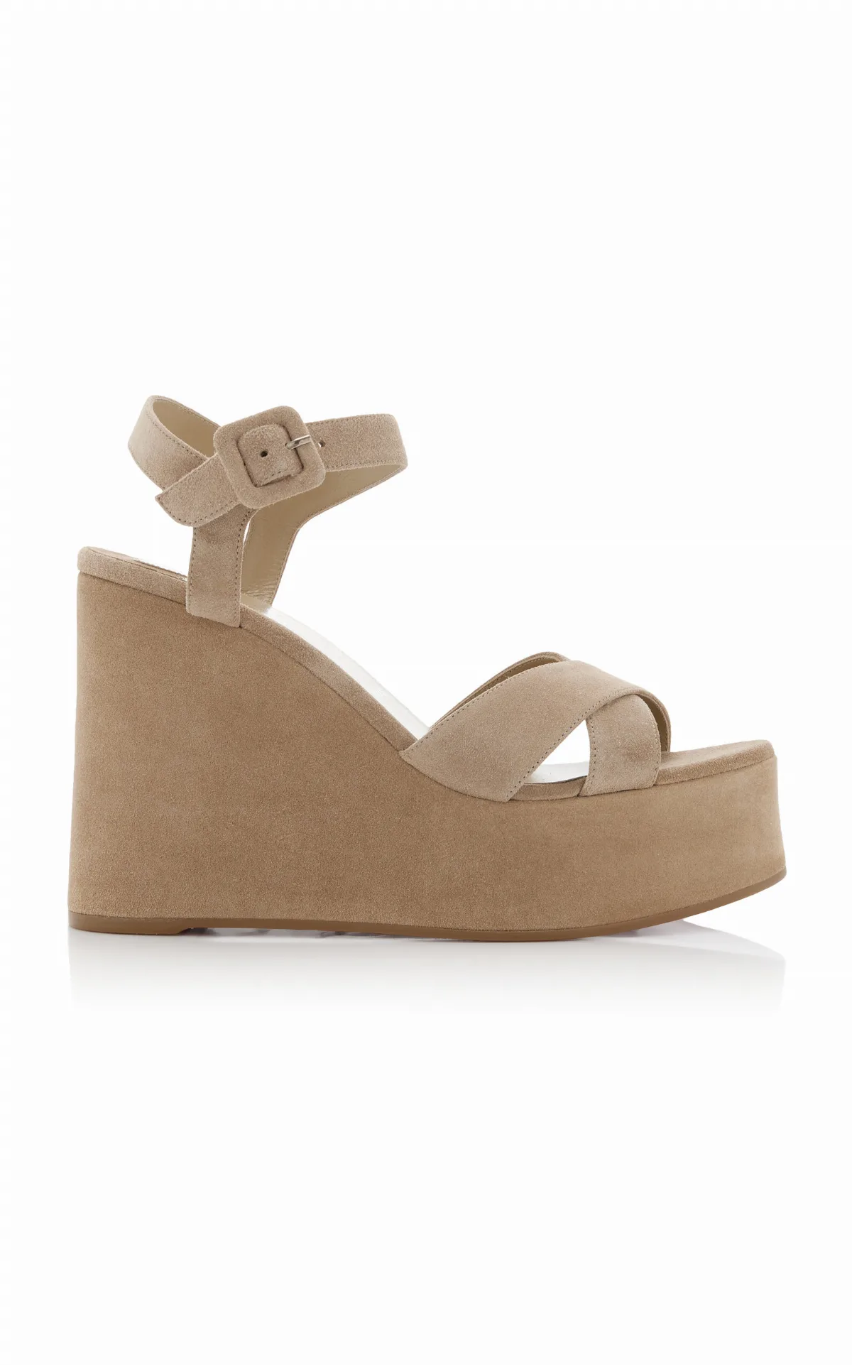 Supramariza 130mm Suede Platform Wedge Sandals
