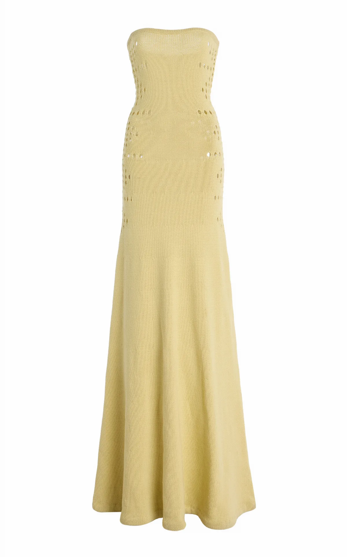 Mavis Cutout Spesso Knit Maxi Dress by Diotima