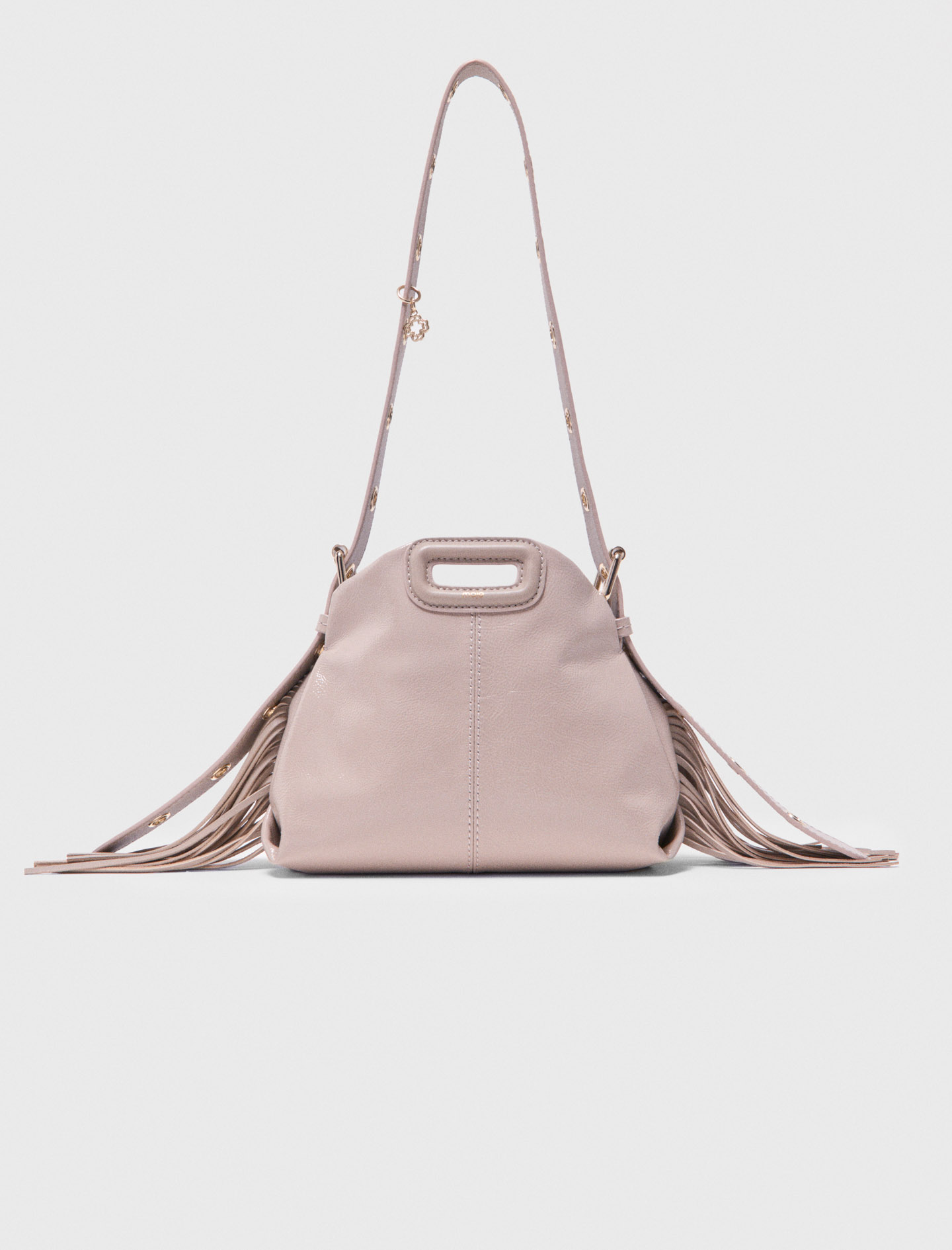 Woman's leather Naplak leather Miss M Mini bag for Spring/Summer, size One Size, in color mastic beige /