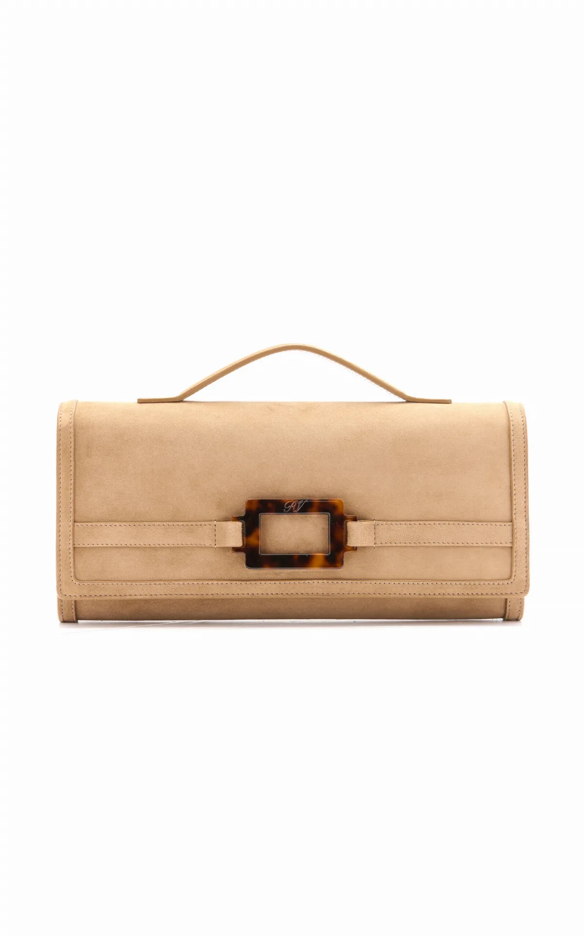 Belle Vivier Suede Clutch