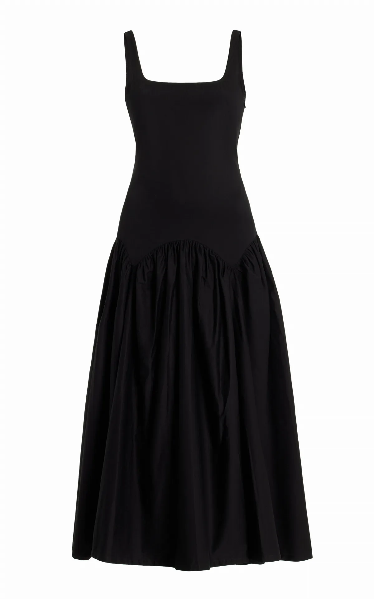 Exclusive Lea Lace-Up Cotton Midi Dress