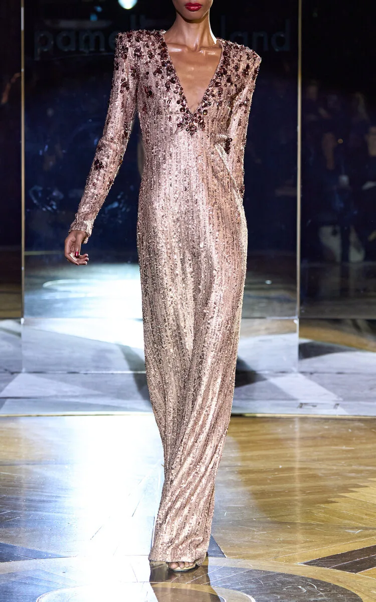 Sequined Gown by Pamella Roland