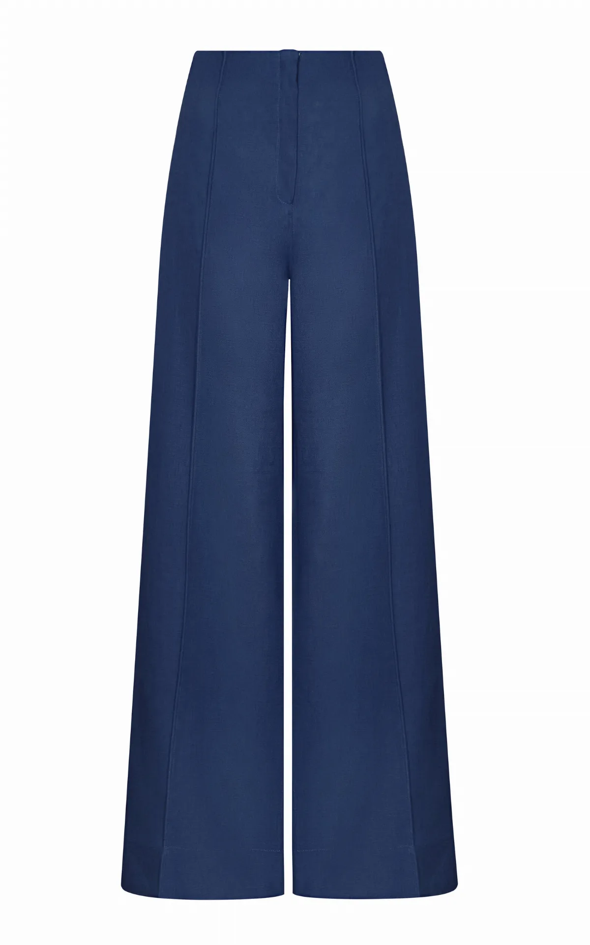 La Vida Es Pintucked Linen Wide-Leg Pants