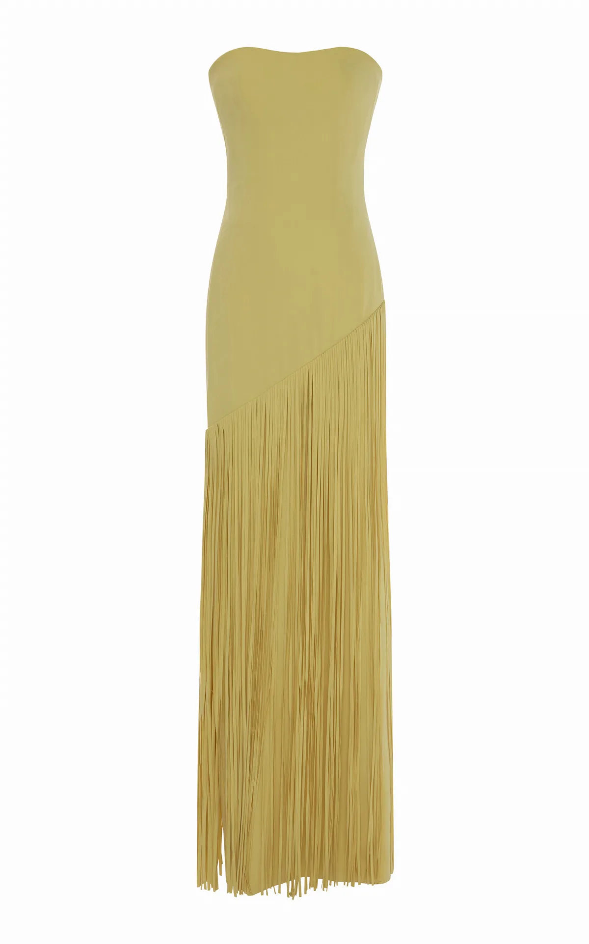 Detachable Cape Fringed Gown