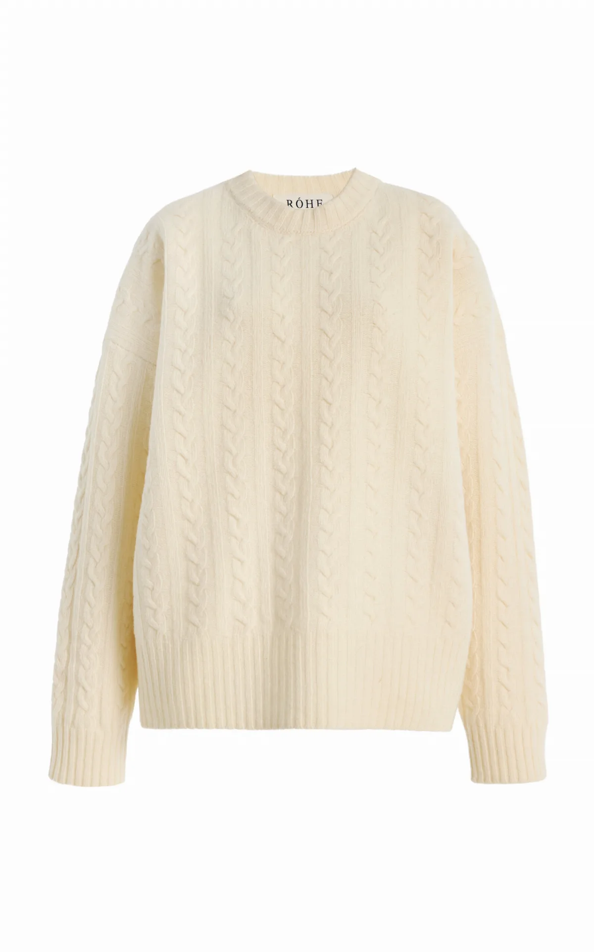 Cable-Knit Wool Sweater