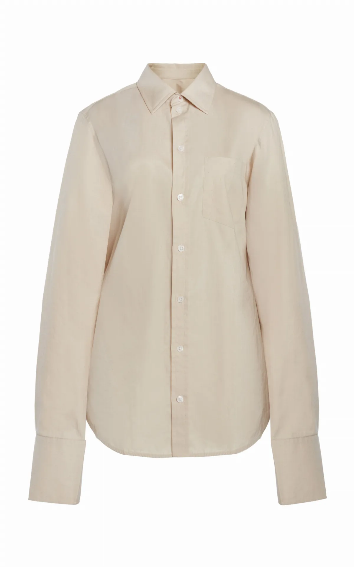 Tab-Detailed Cotton Shirt