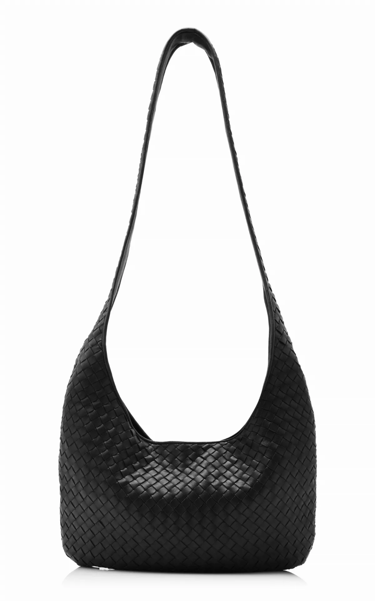 Medium Veneto Intrecciato Leather Crossbody Bag