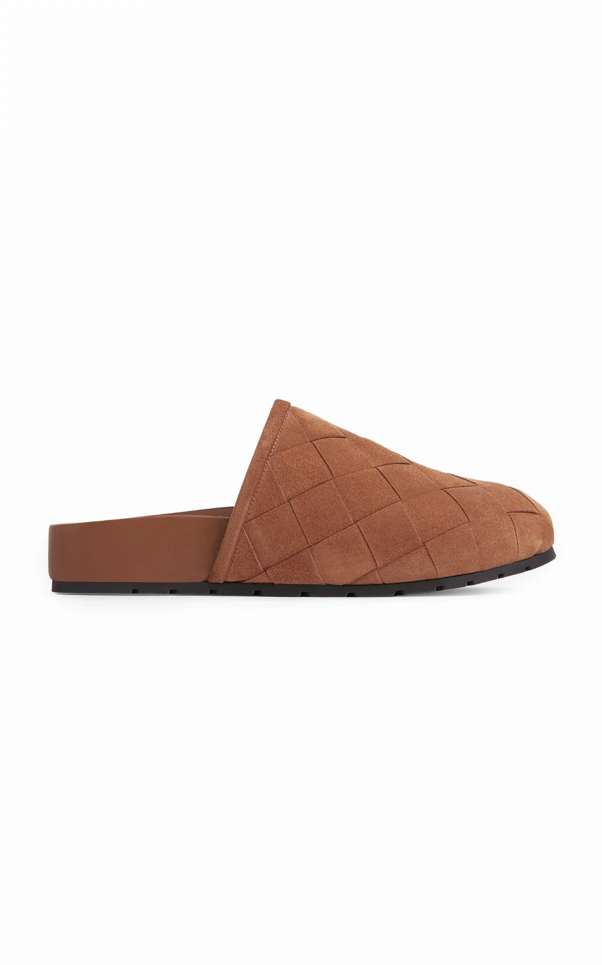 Reggie Intrecciato Suede Clogs