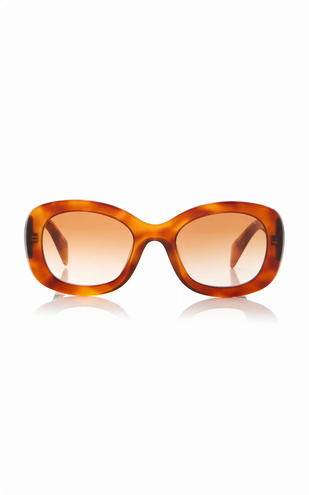 Round-Frame Acetate Sunglasses by Prada