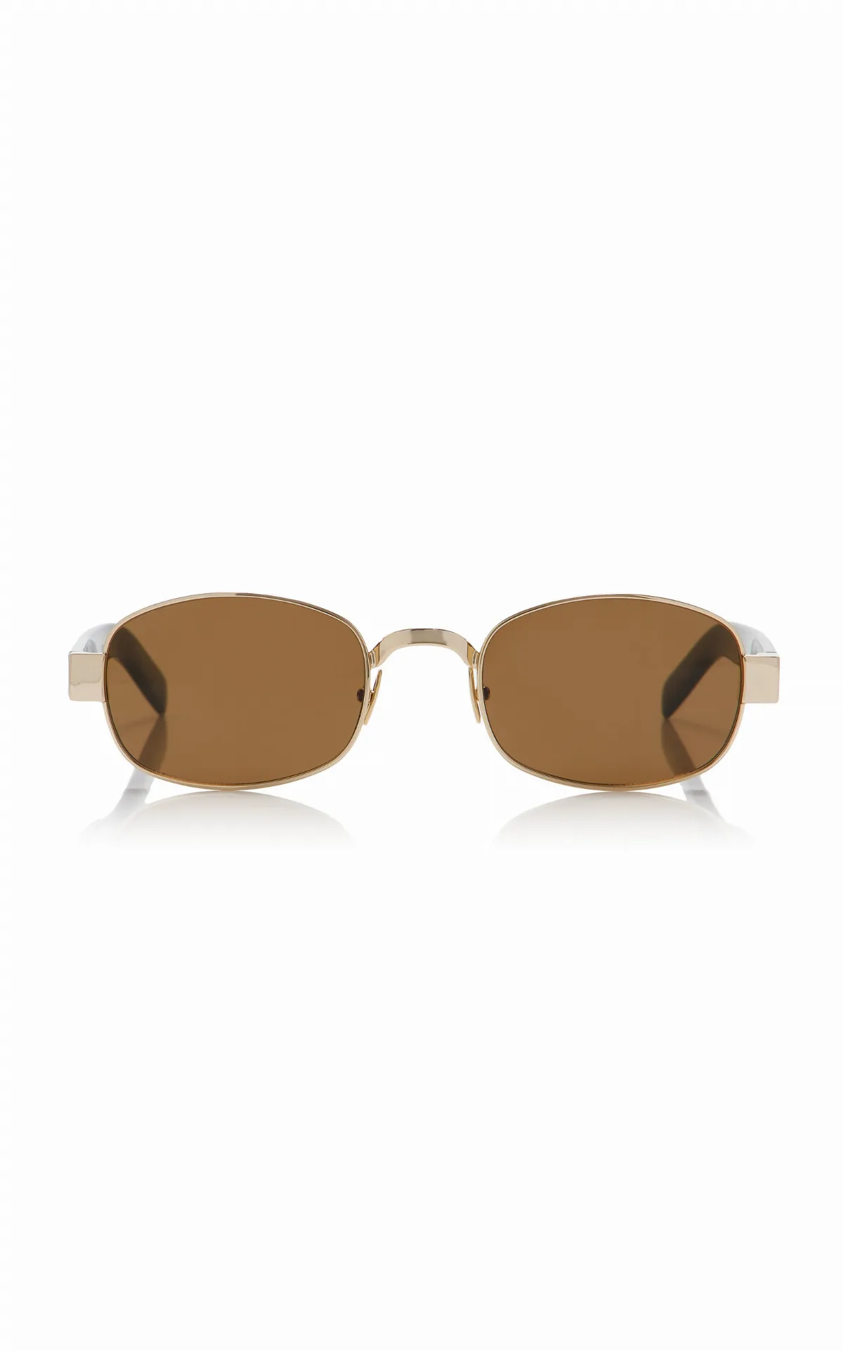 Round-Frame Metal Sunglasses