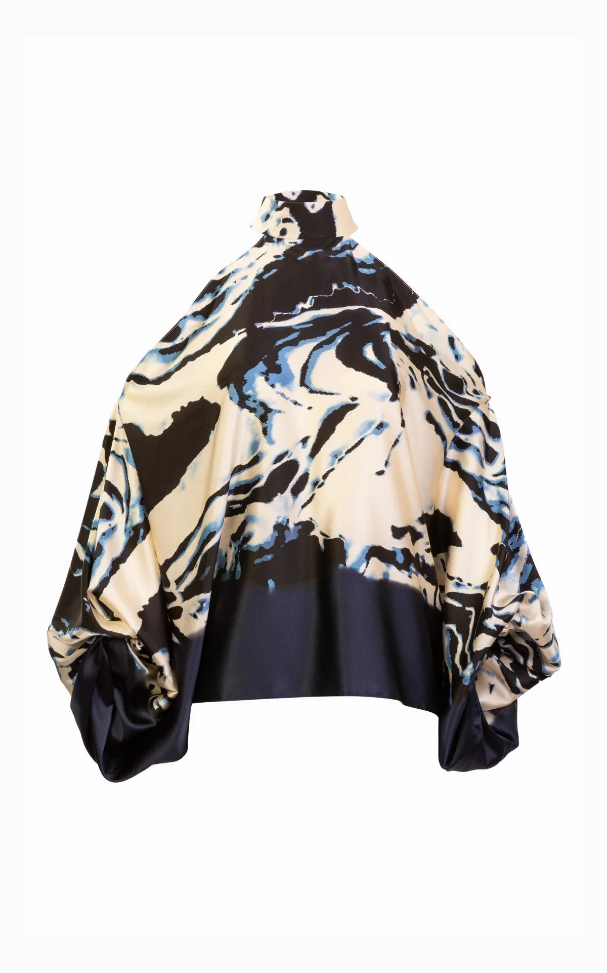 Safira Asymmetric Silk Top