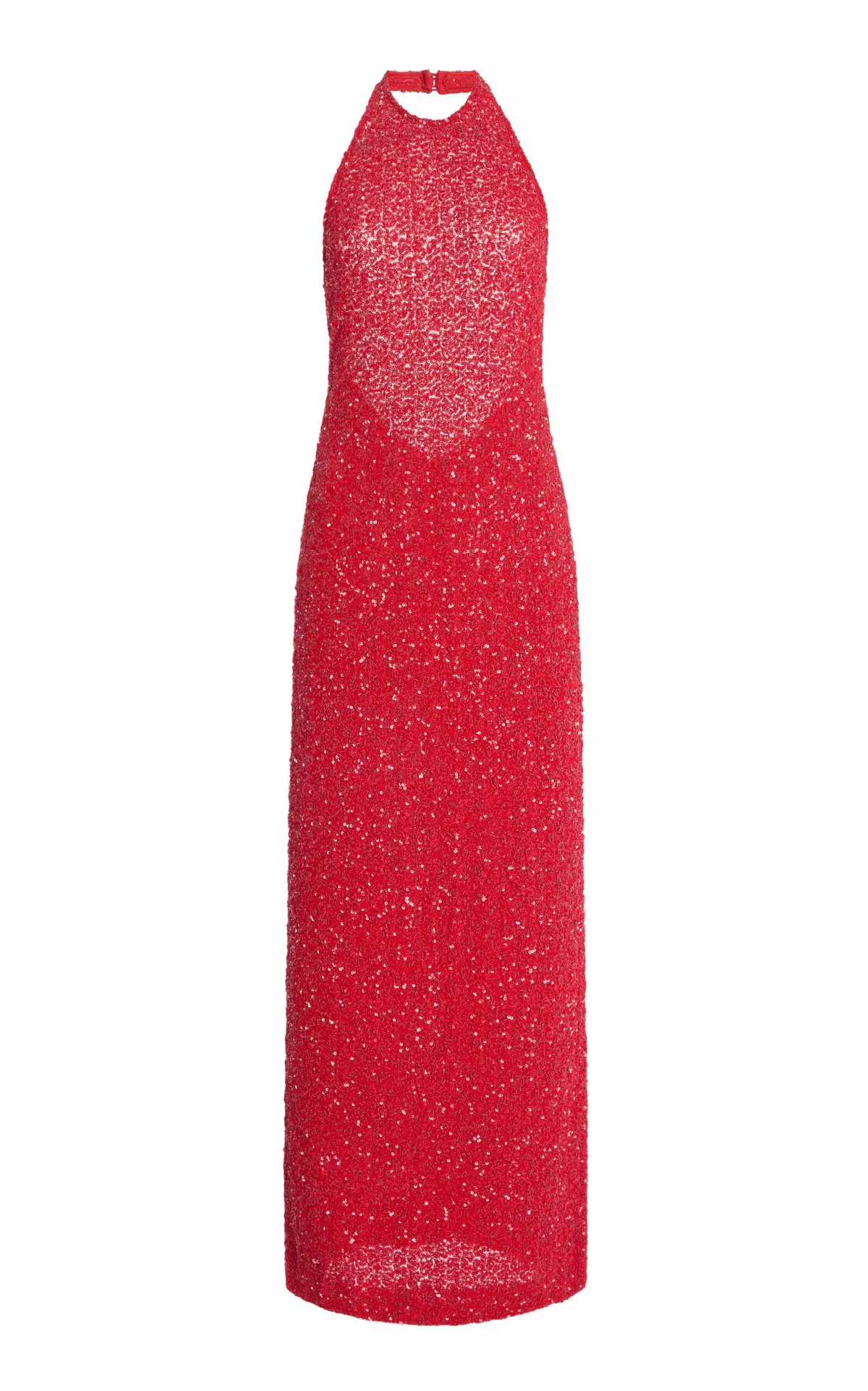 Colette Sequined Midi Halter Dress