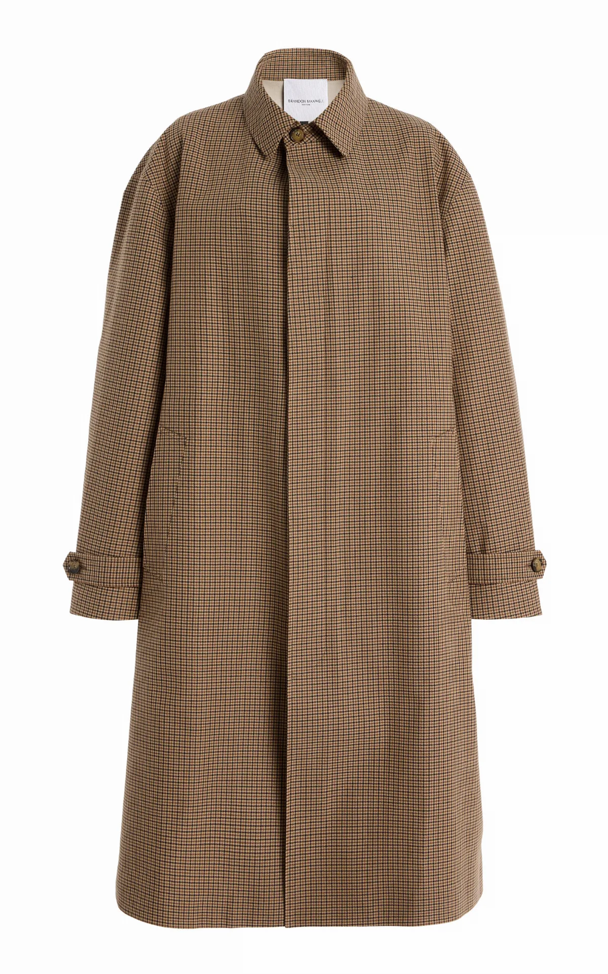 The Quinn Waterproof Plaid Twill Driving Coat
