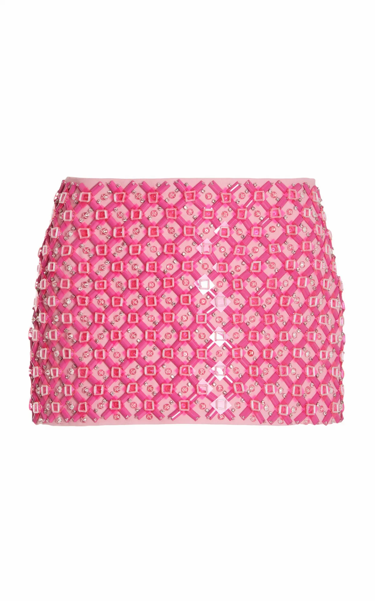 Crystal and Sequin-Embellished Cady Mini Skirt