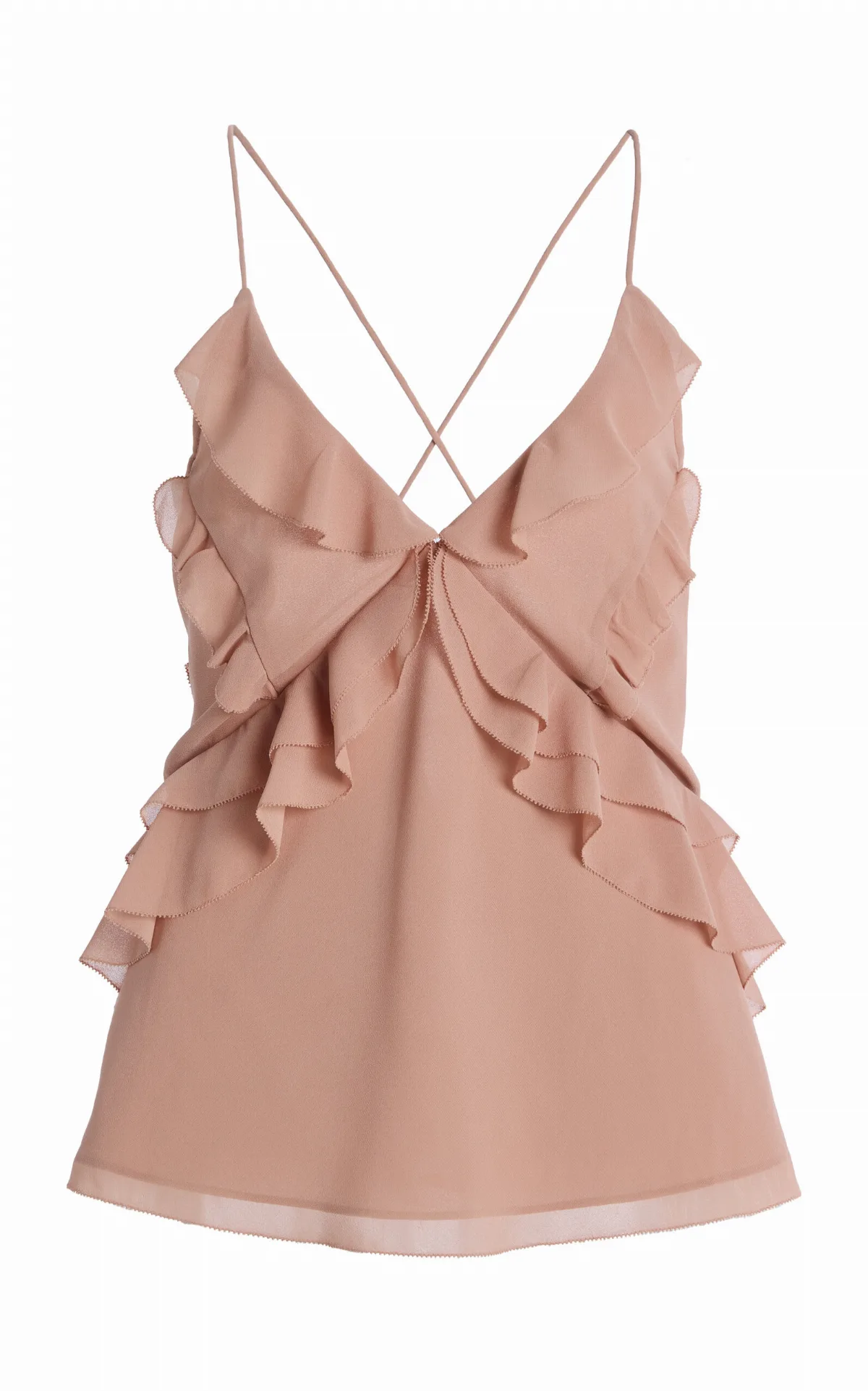 Exclusive The Who Me? Ruffled Chiffon Top