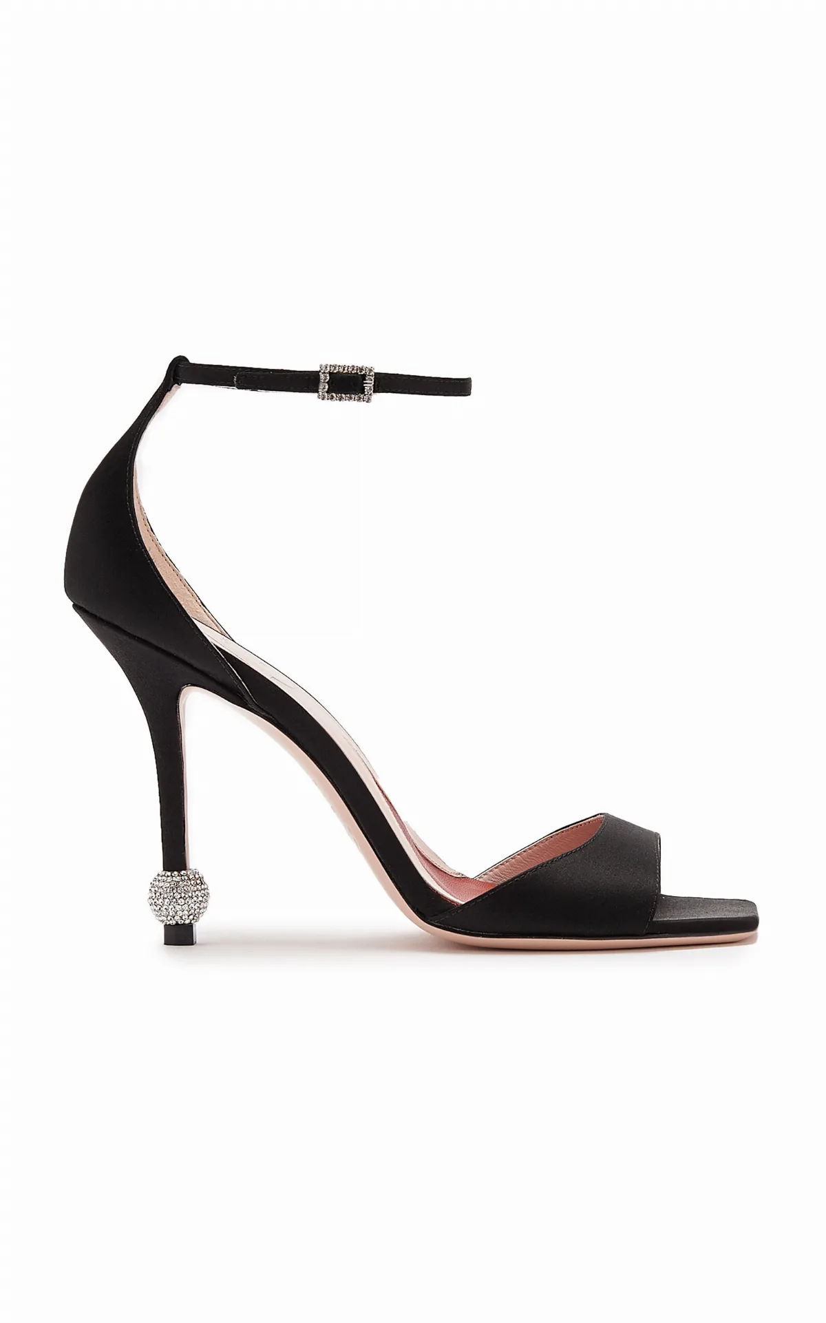 I Love Vivier Strass-Detail Satin Sandals