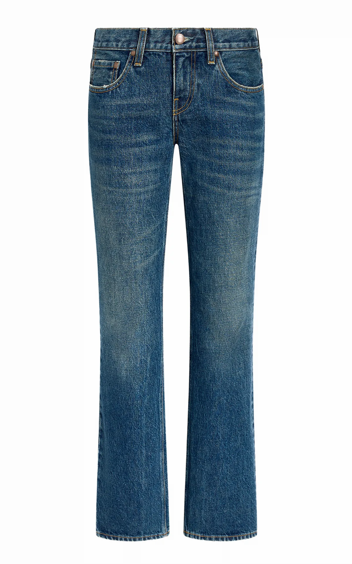 Leary Rigid Low-Rise Flared Jeans