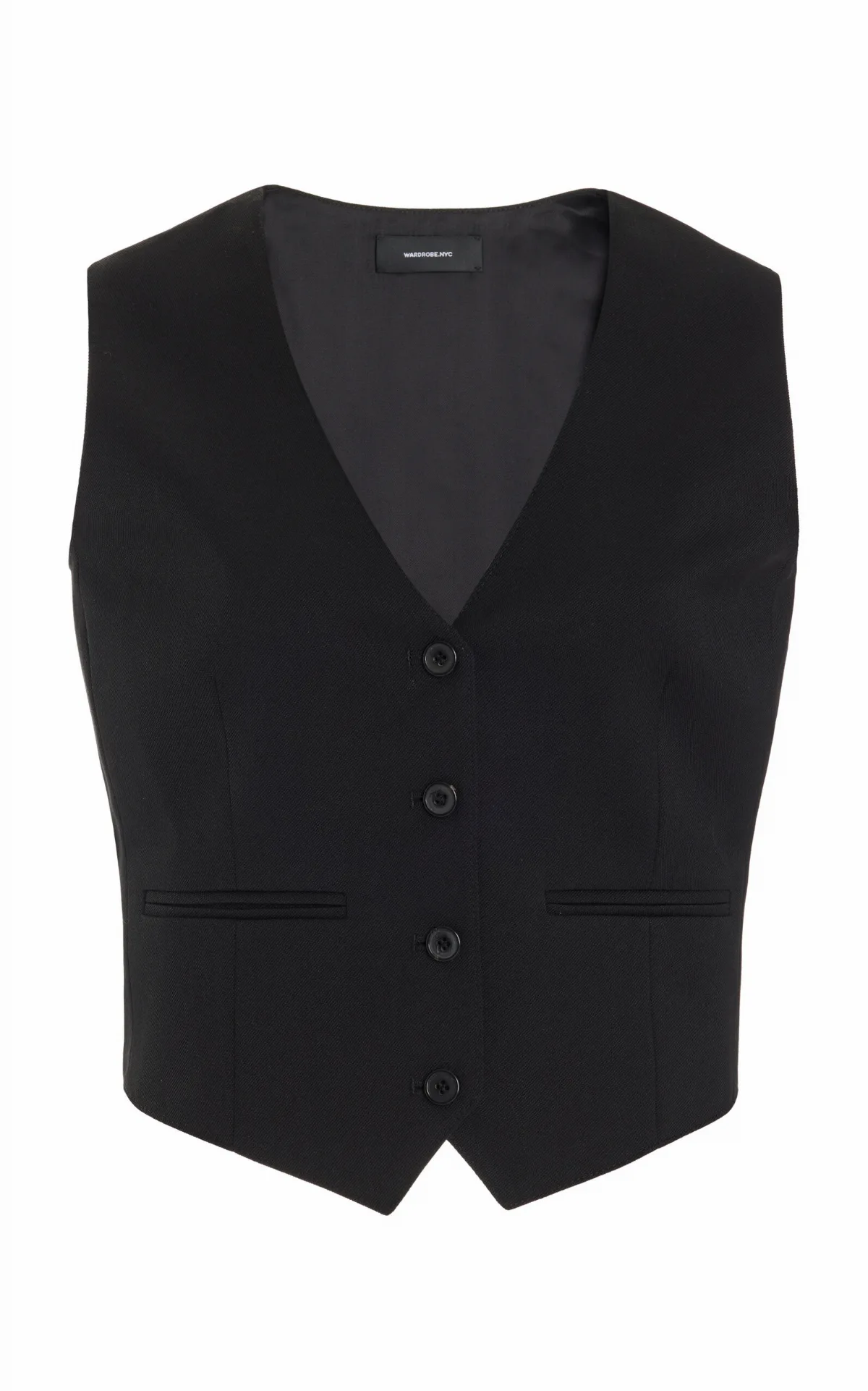 Cropped Wool Vest