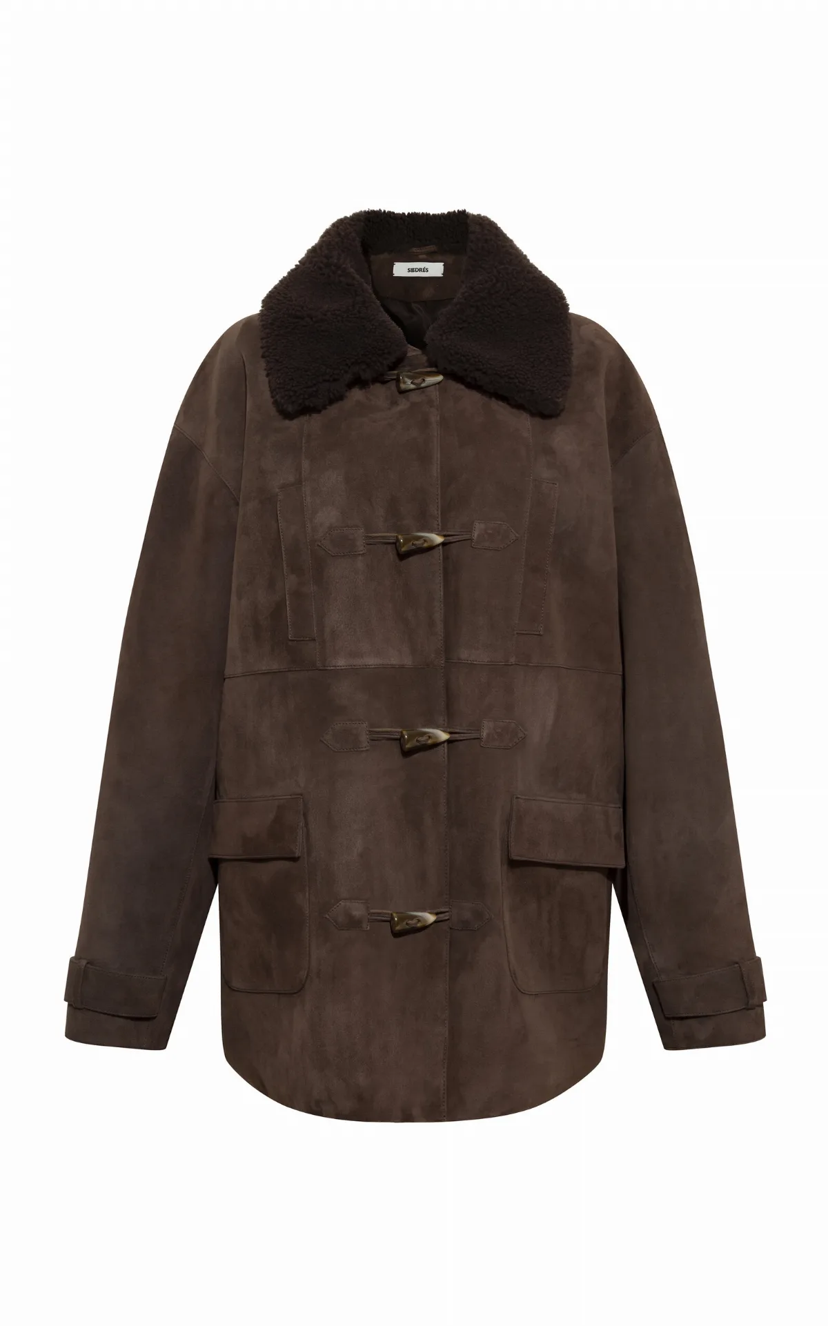 Theo Shearling-Trimmed Suede Jacket