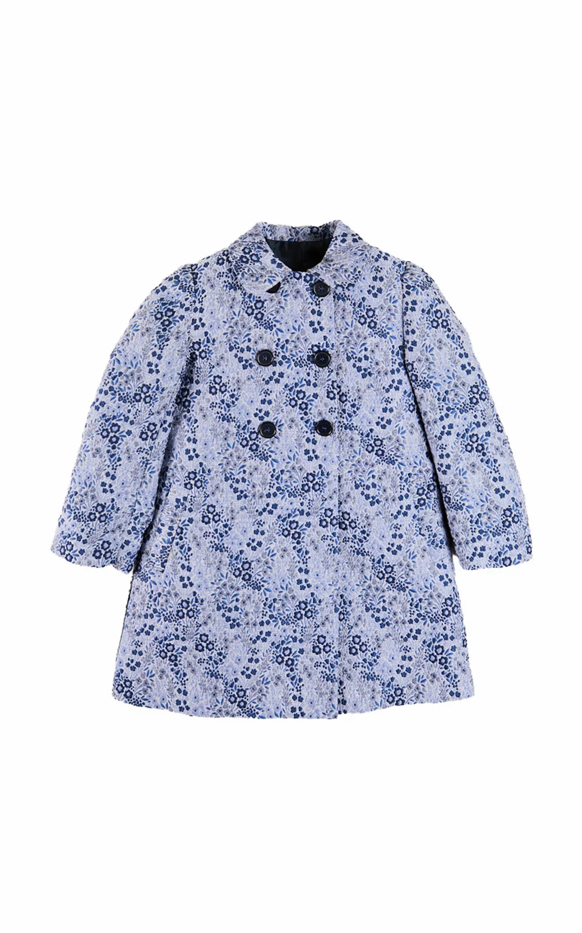 Kids' Eleanor Floral Jacquard Coat by Pepa London