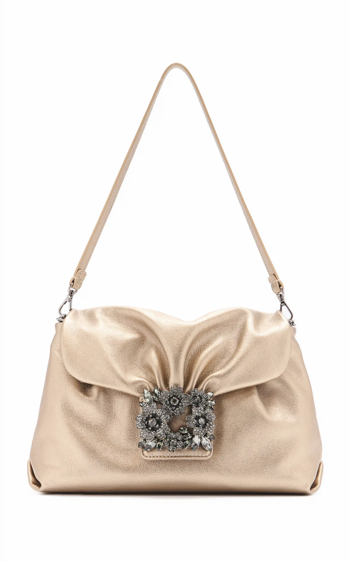 Efflorescence Laminated Leather Evening Bag by Roger Vivier