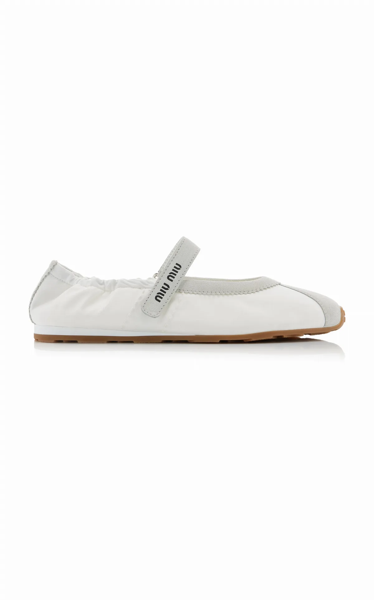 Suede-Trimmed Nylon Sneakers