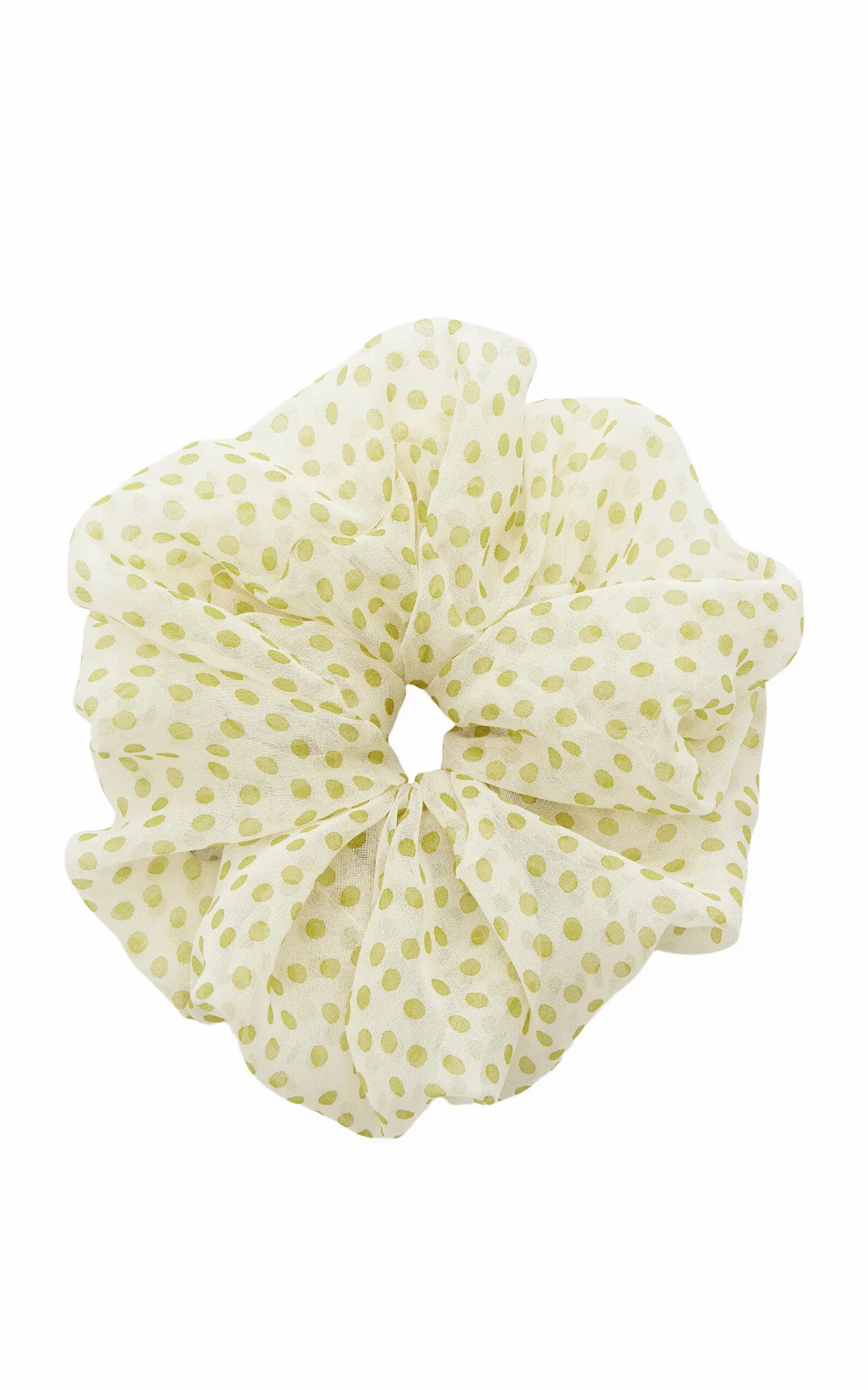 Juliette Polka-Dot Silk Scrunchie