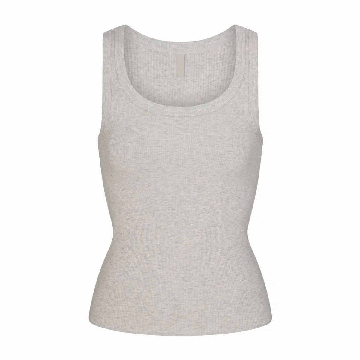 Scoop Neck Tank Top - Cotton Rib