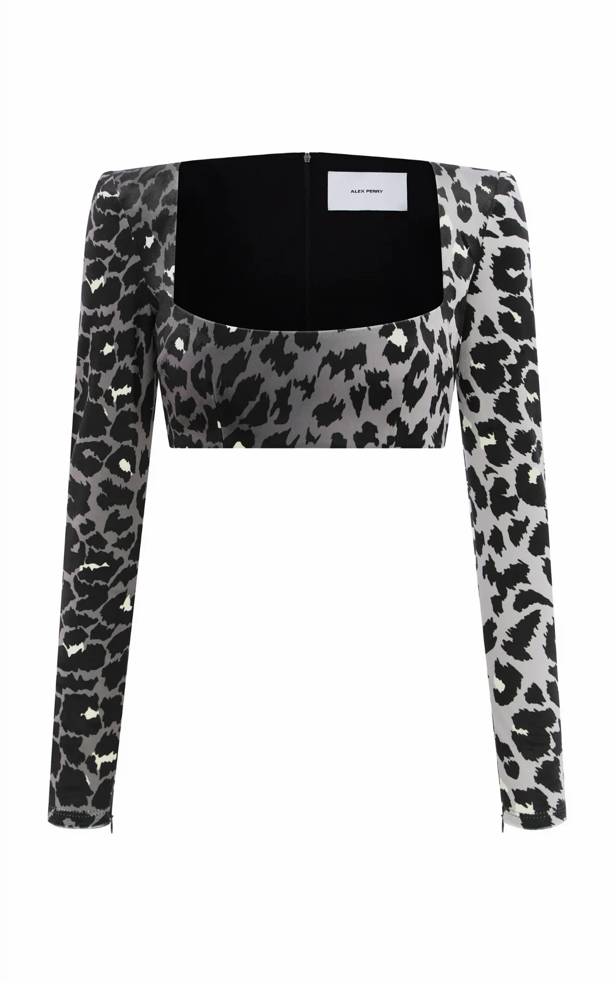 Leopard Printed Velvet Crop Top