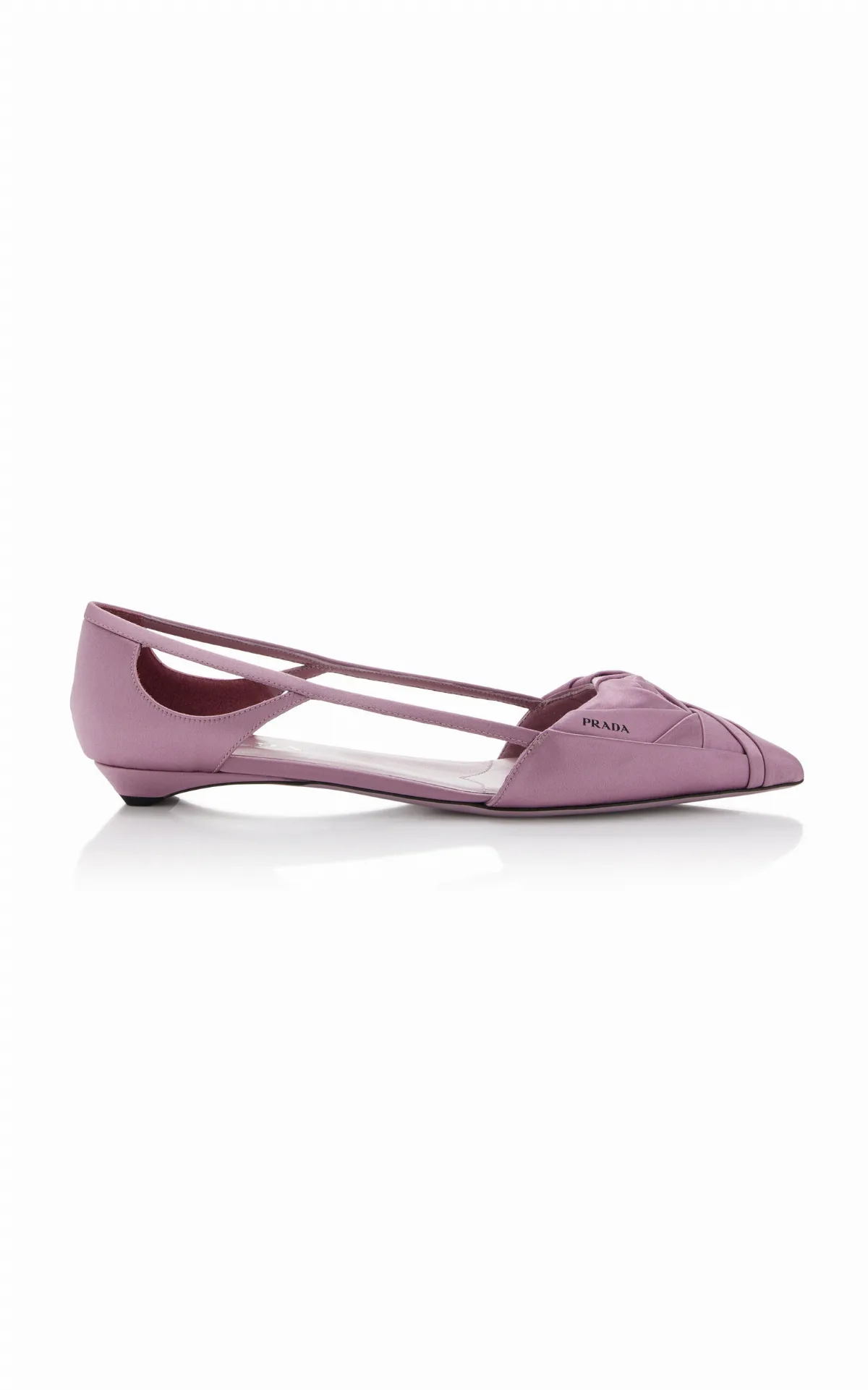 Satin Ballet Flats by Prada