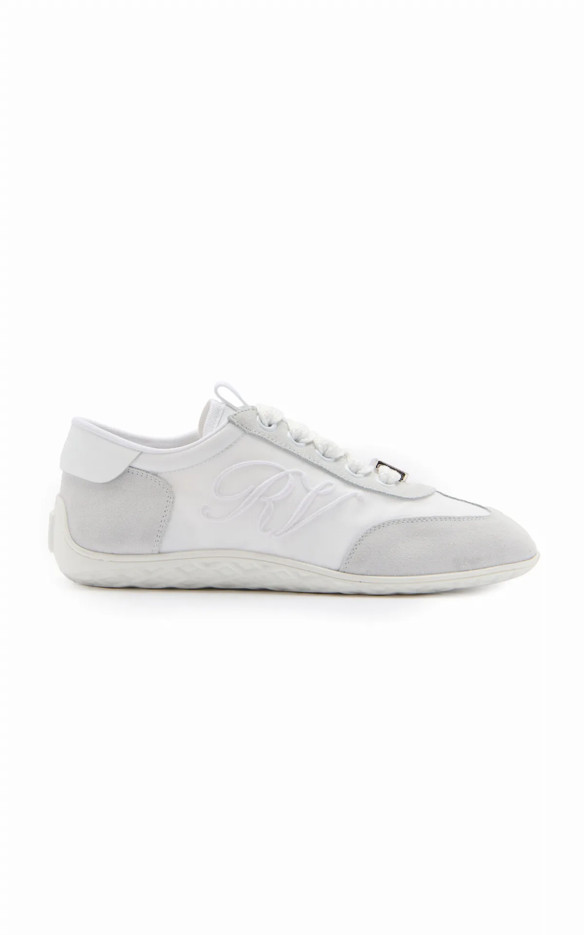 Viv Suede-Trimmed Canvas Sneakers