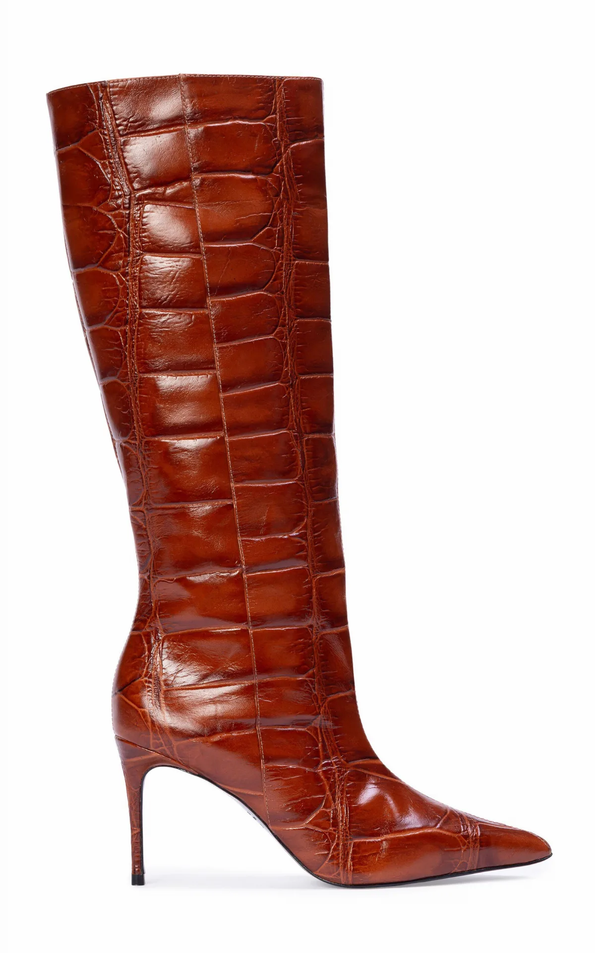 Ember Croc-Effect Leather Boots