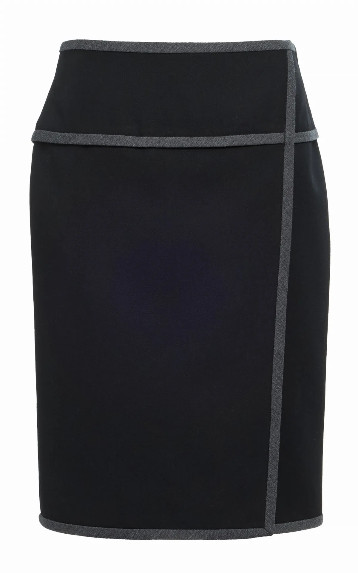 Silk-Blend Gabardine Knee-Length Skirt