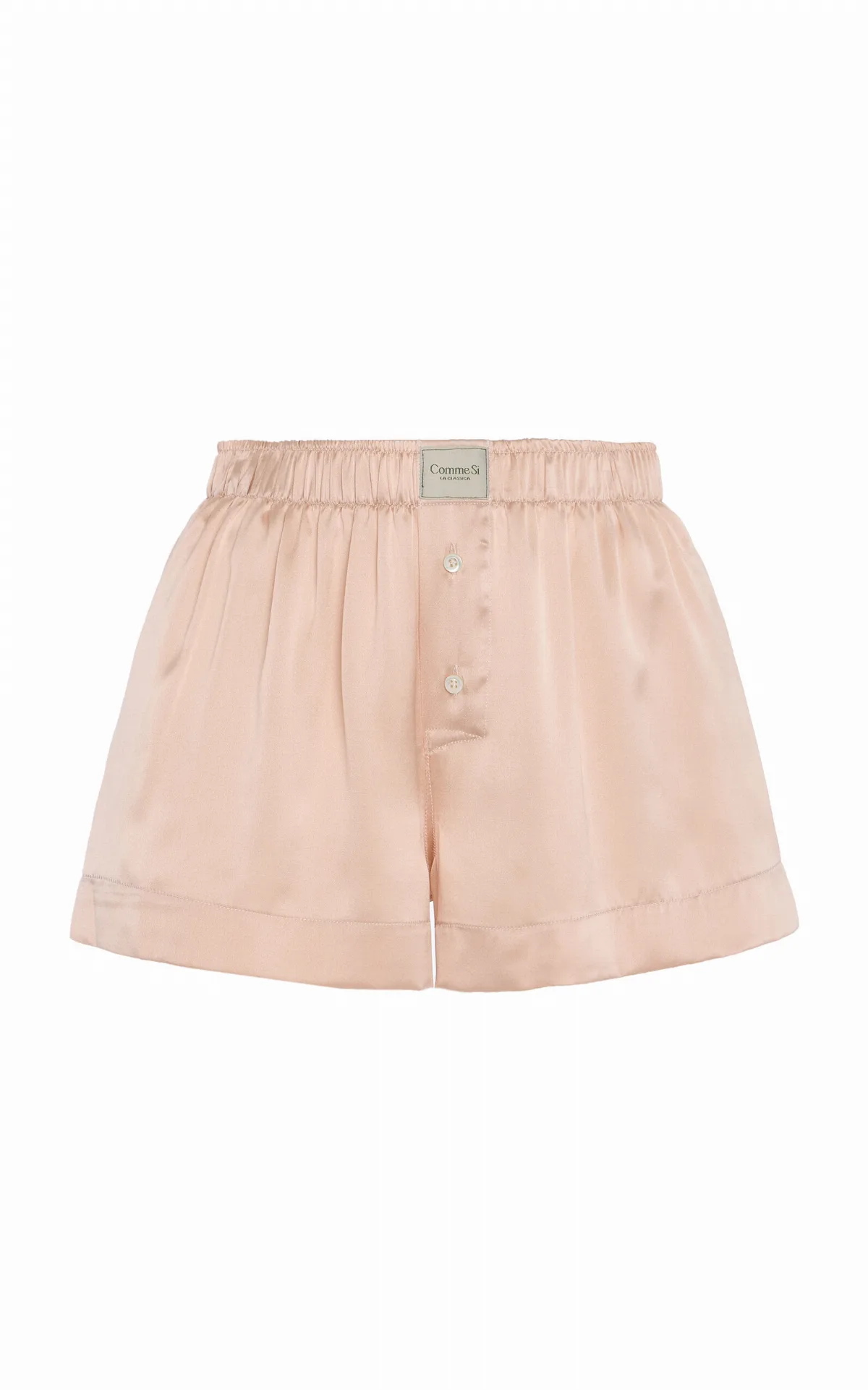 La Boxer Classica Silk-Charmeuse Shorts