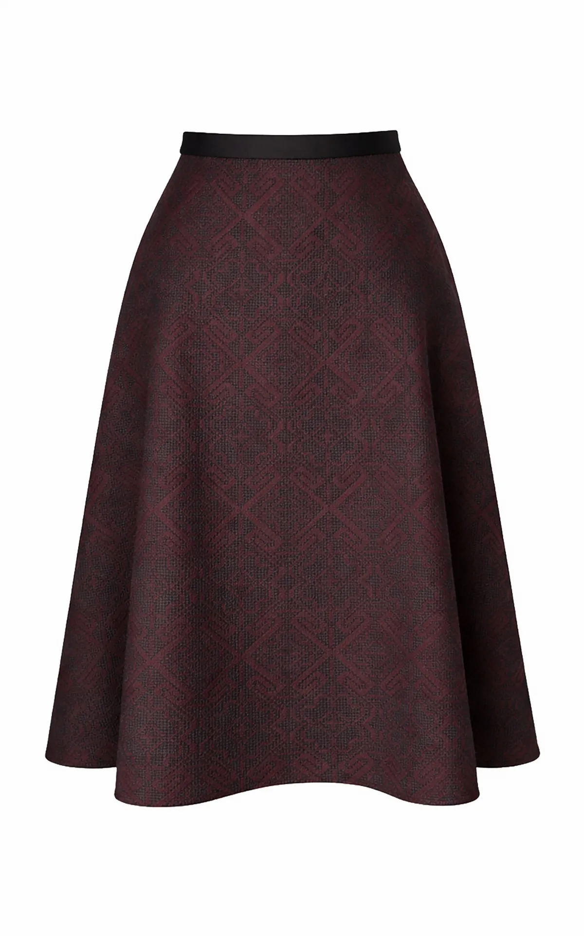 Elisabeth Wool Blend Midi Skirt