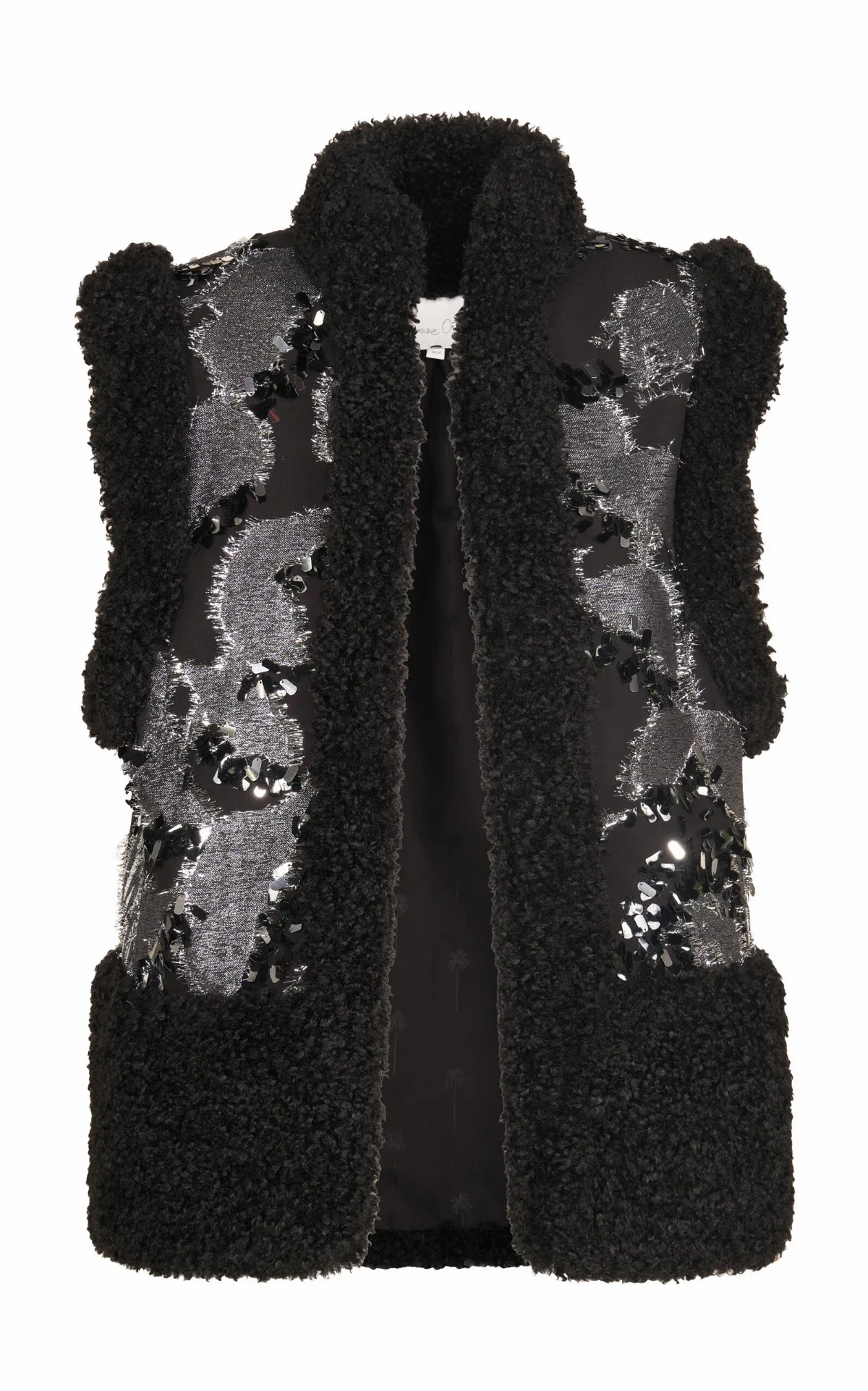 Shadow Metallic Cotton-Blend Vest by Johanna Ortiz