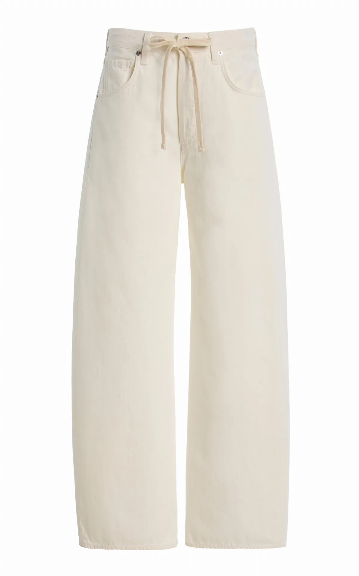 Brynn Drawstring Denim Trousers
