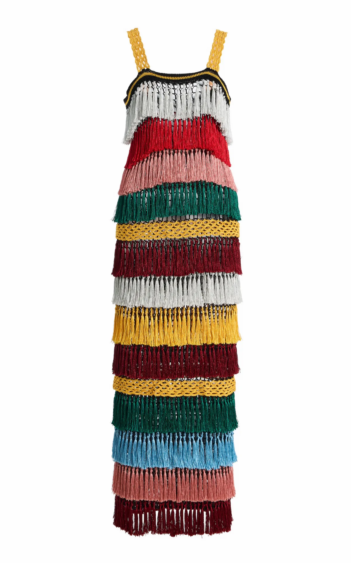 Thay Ll Tassel-Tiered Midi Dress