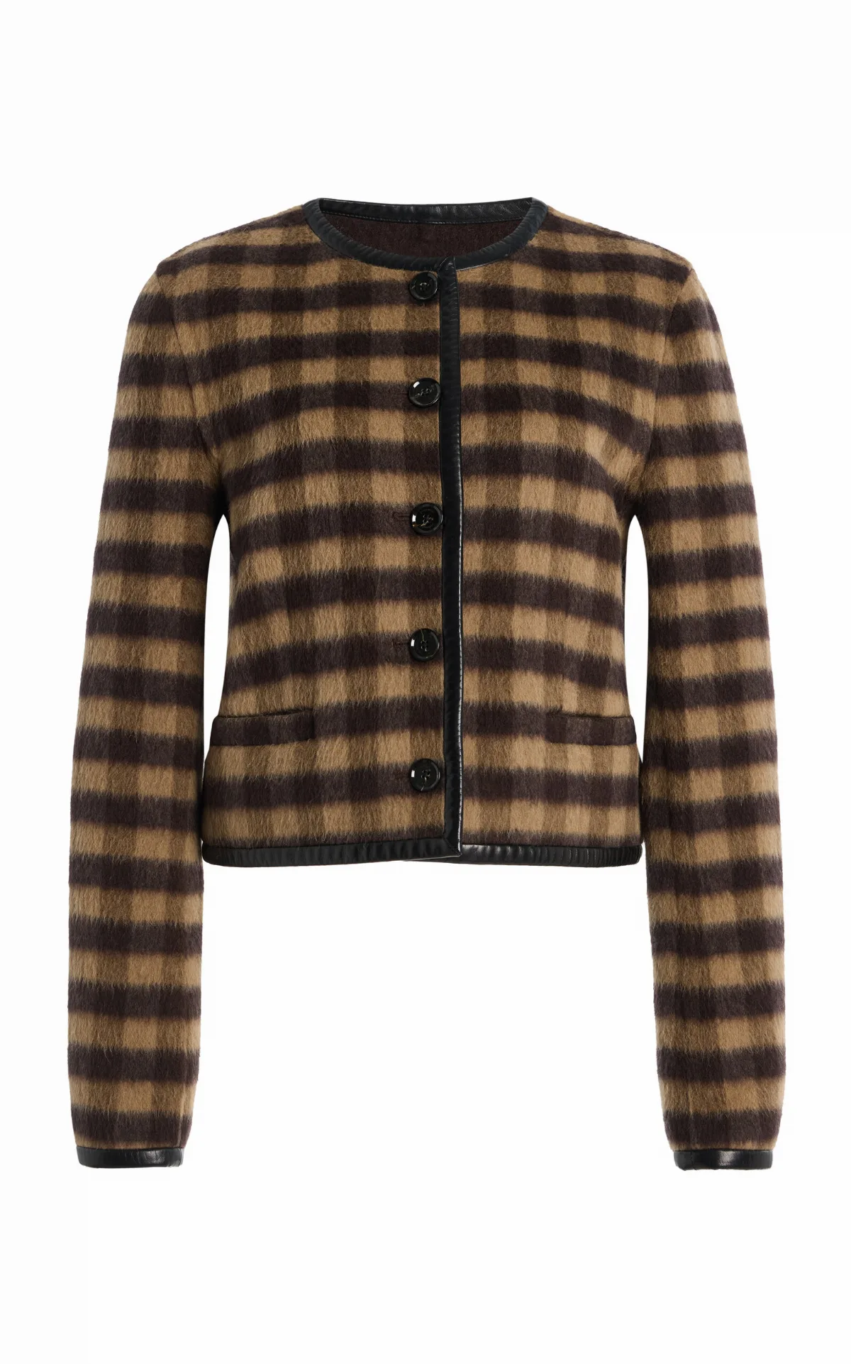 Helene Plaid Cashmere Jacket