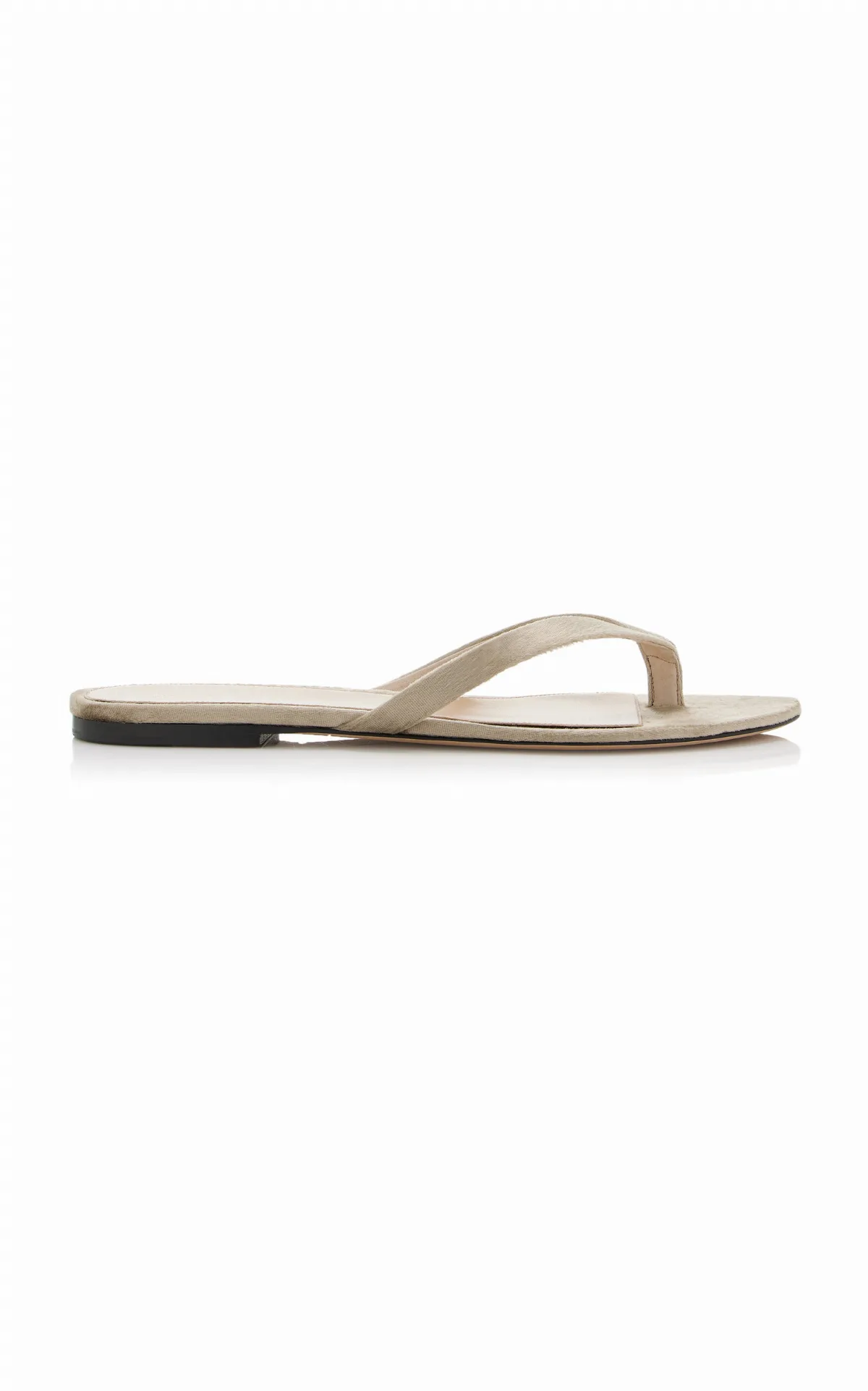 Sacha Velvet Thong Sandals