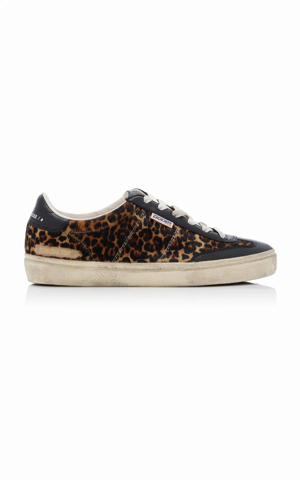 Soul-Star Leopard-Print Pony Hair Sneakers