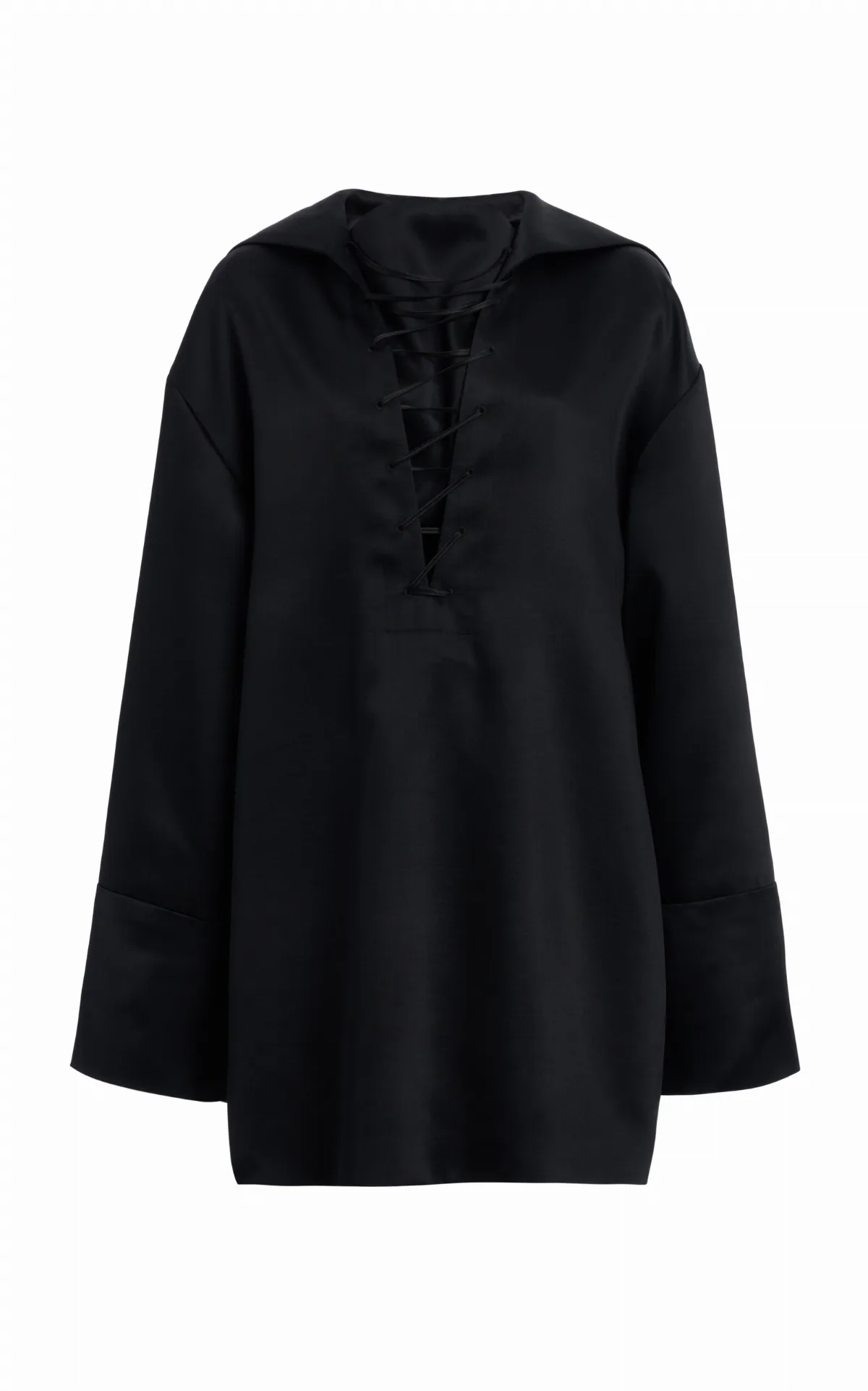 Cupro Satin Lace-Up Top by Ferragamo