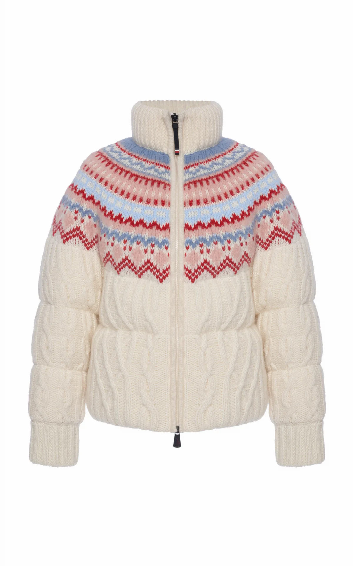 Knit Wool-Mohair Down Jacket