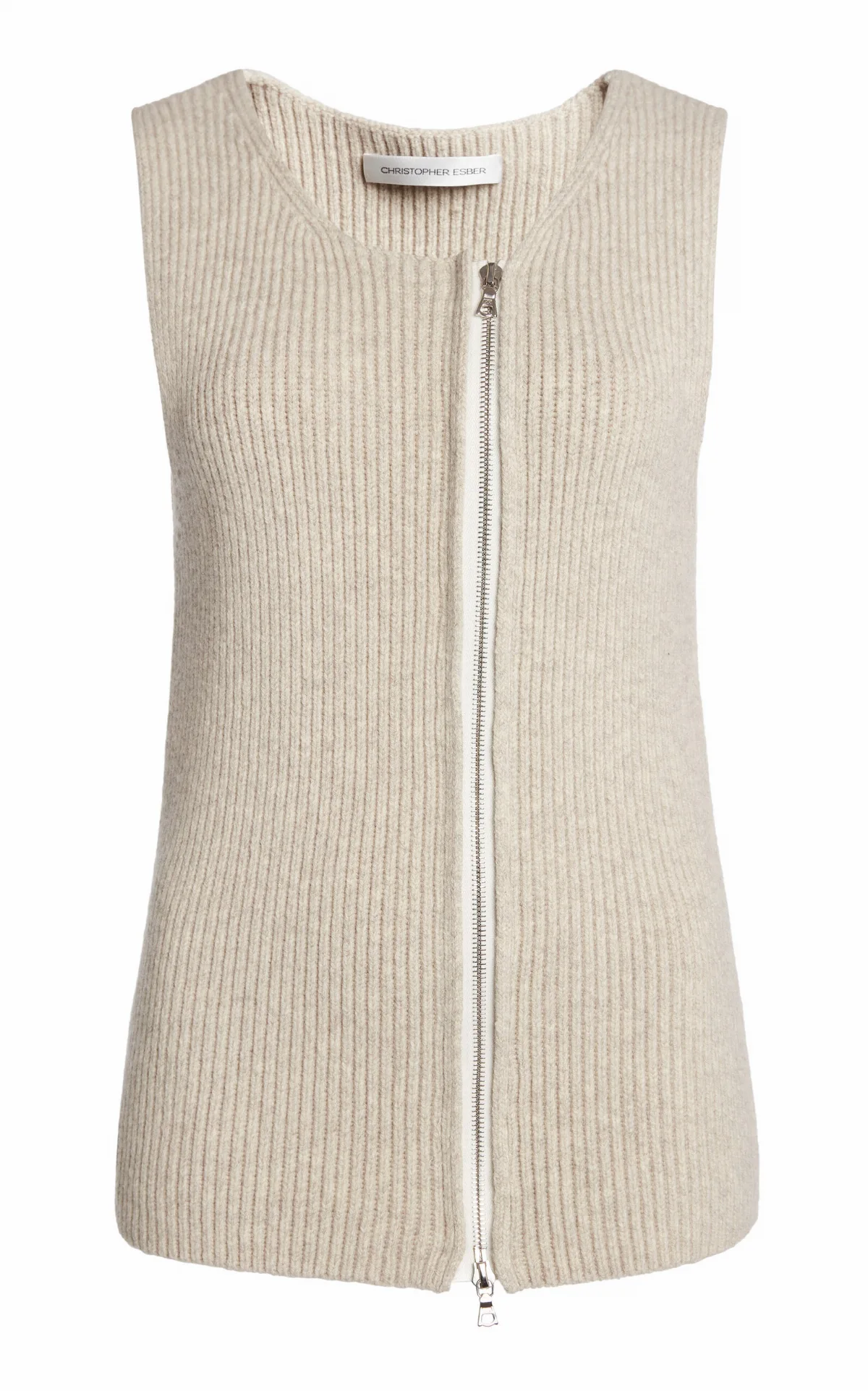 Isolde Zipped Wool Top