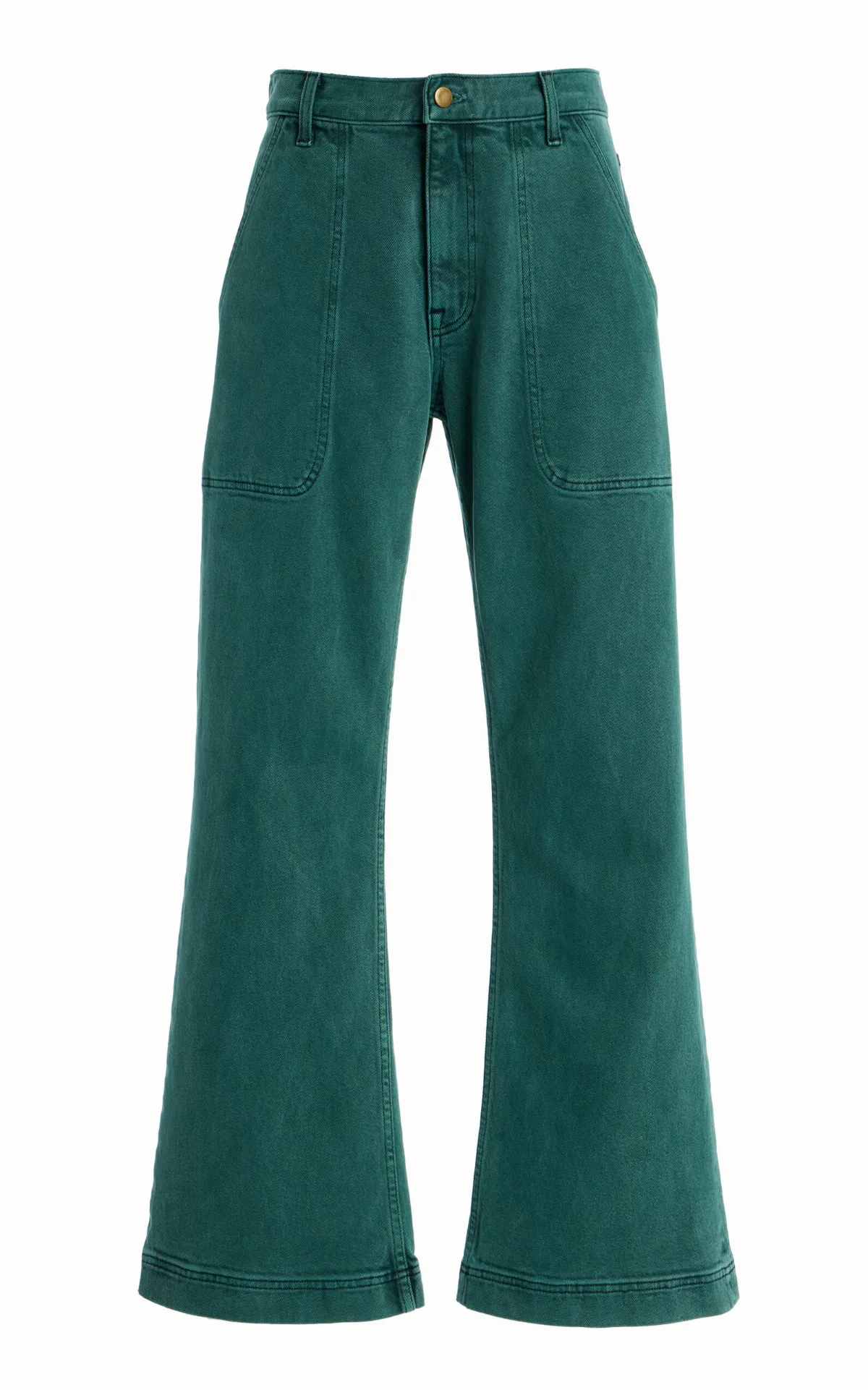 Rigid Low-Rise Flared Utility Jean