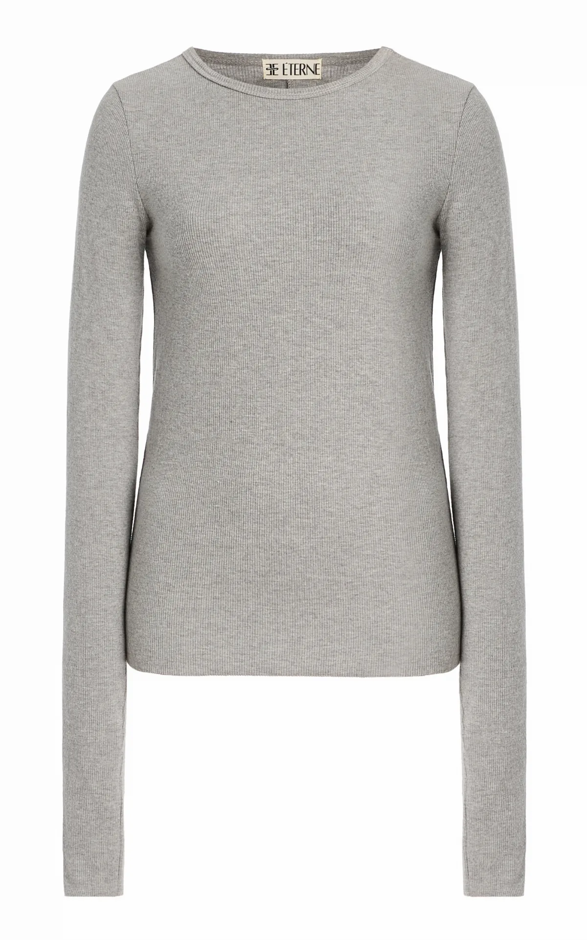 Ribbed-Knit Fitted Top