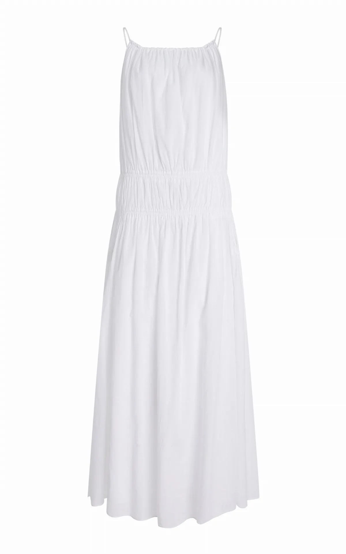 Exclusive Gathered Cotton Maxi Dress