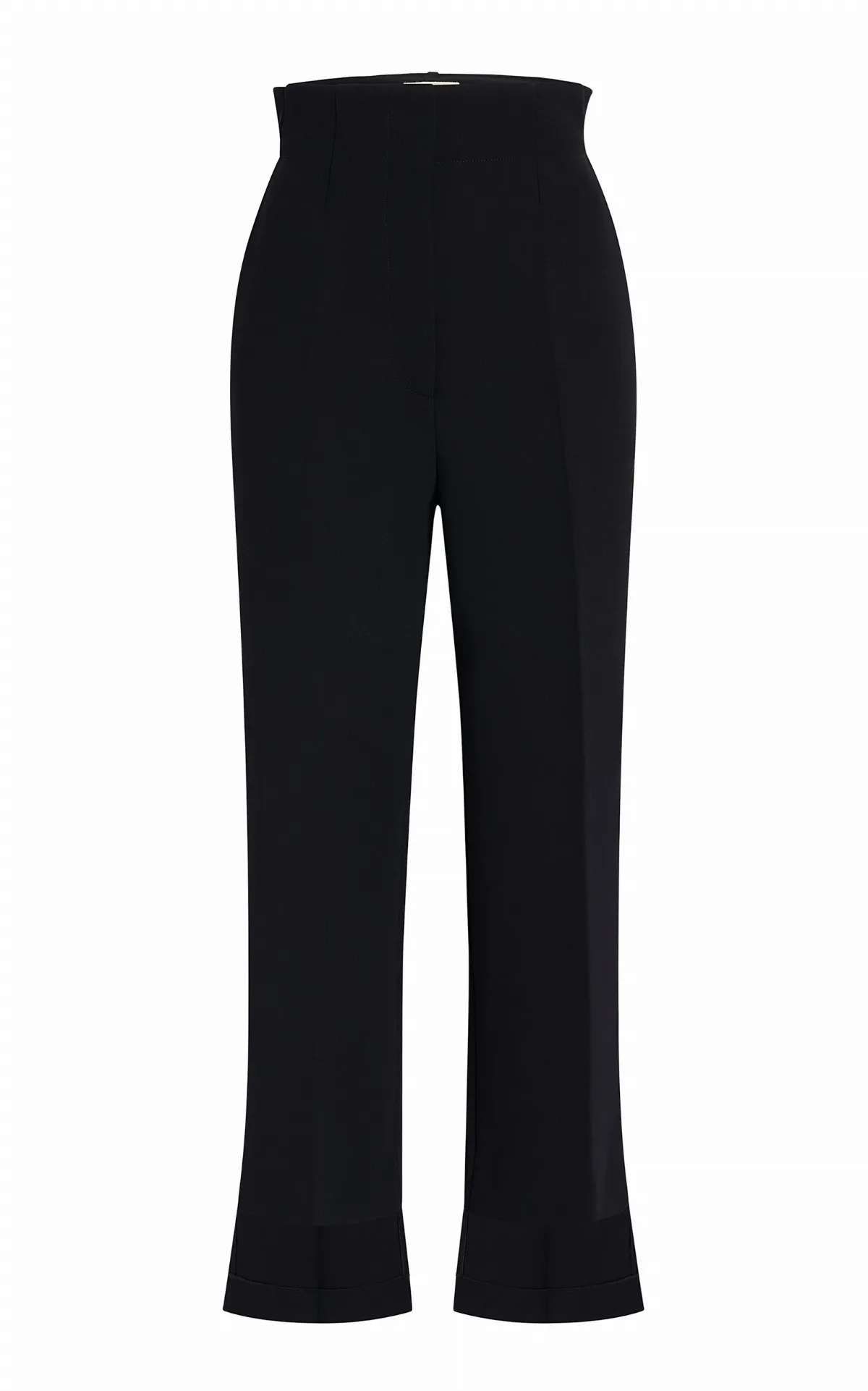 Rae High-Rise Crepe Cropped Trousers