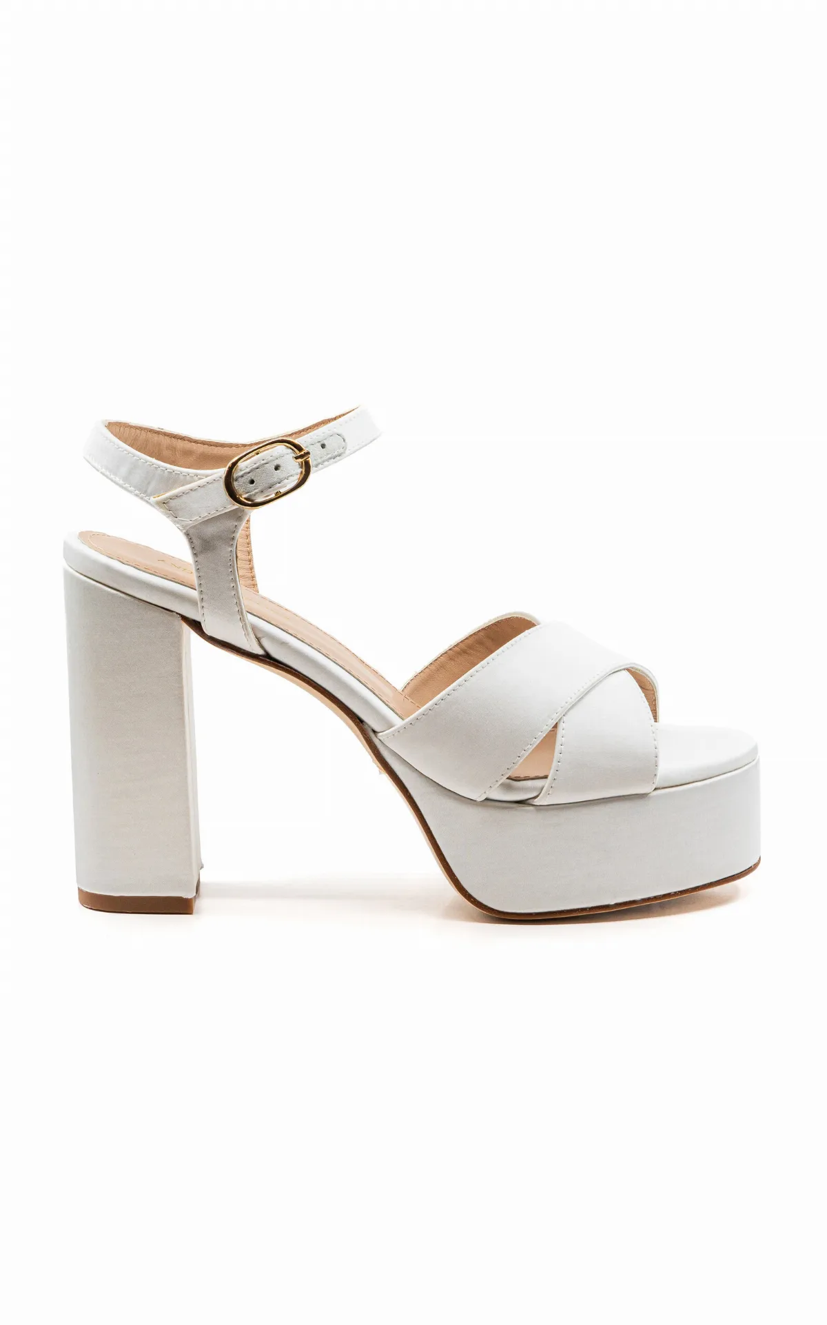 Bella Satin Platform Sandals